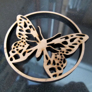 Butterfly engraving